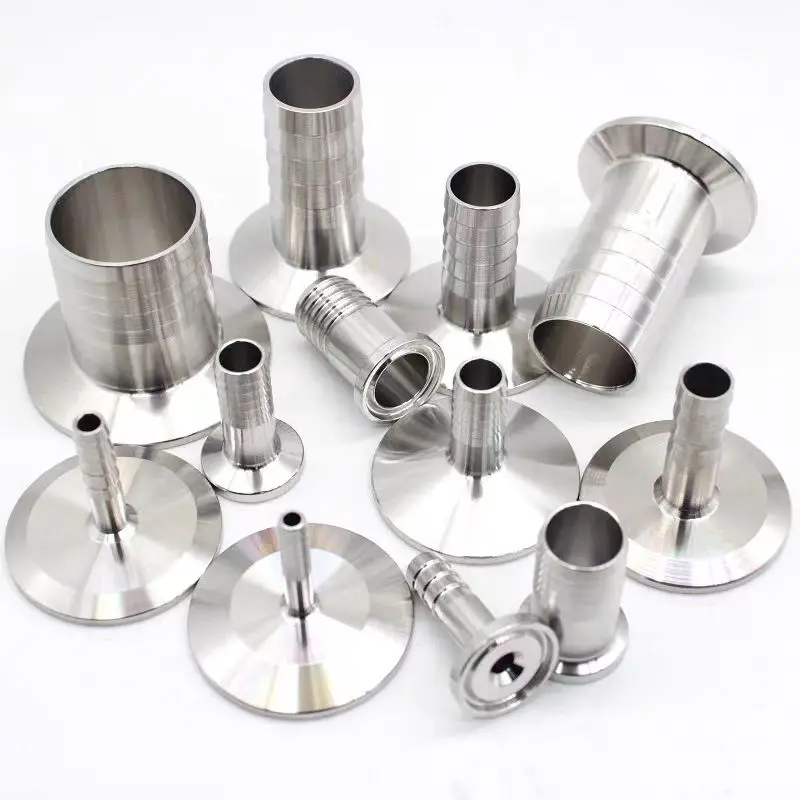스테인리스 스틸 위생 호스 바브 파이프 피팅 페룰, OD 6mm-51mm SS304, 50.5mm-64mm, 1.5 2 트라이 클램프