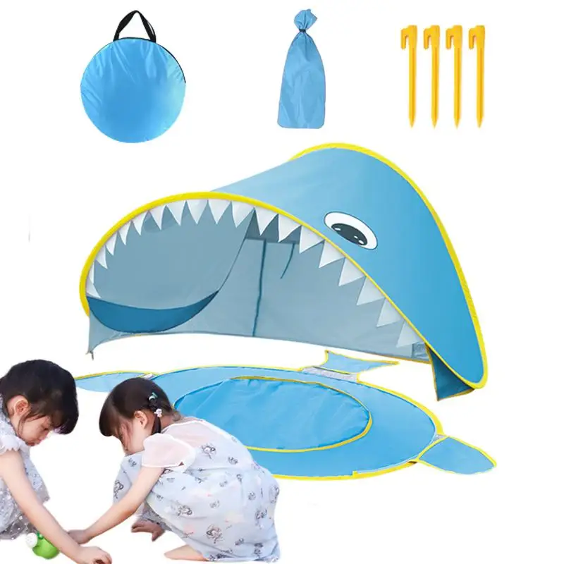 

Kid Camping Tent Compact Outdoor Tent Sun Shade For Girls Portable Tent With Built-in Mini Pool Design Kids Play House Tent For