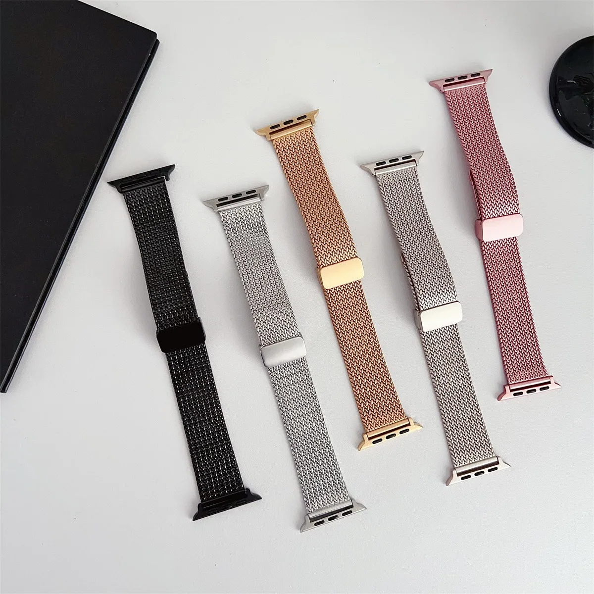 Curea de ceas pentru iWatch 42/44/45/49mm 38/40/41mm, metalică, la modă, pentru seria de ceasuri Ultra2 Se 9/8/7/6/5/4/3/2/1_voghion.com