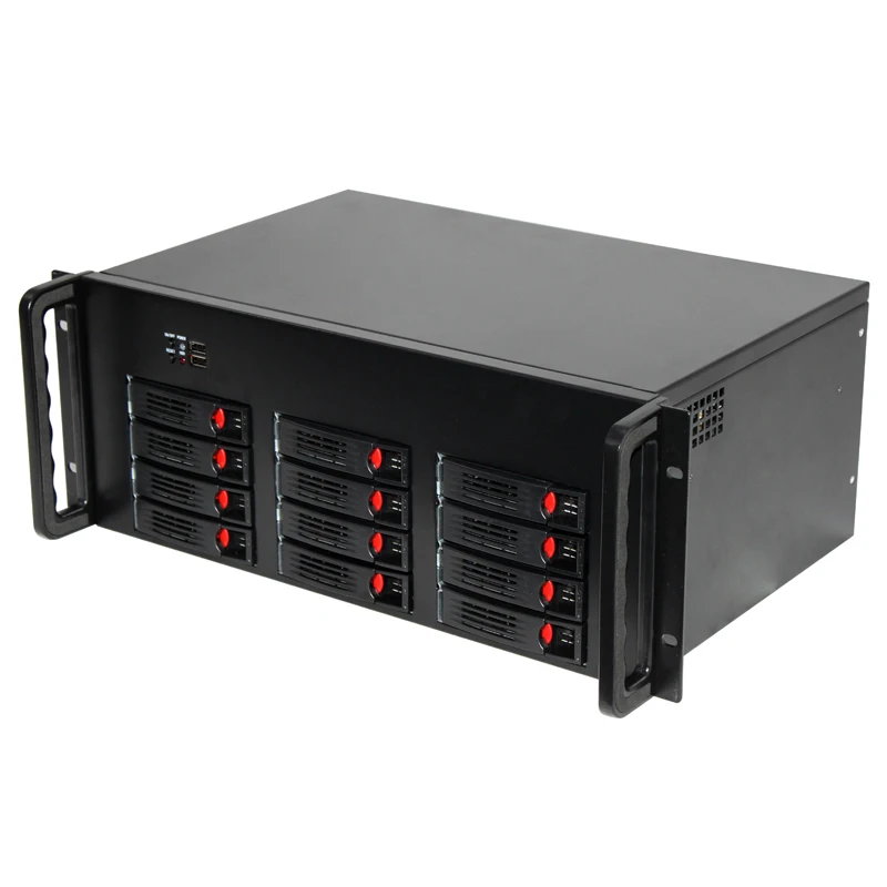 NAS ̽ 丮 ITX ֽ 4U   ü  ̽, 2.5 3.5 HDD , 12 