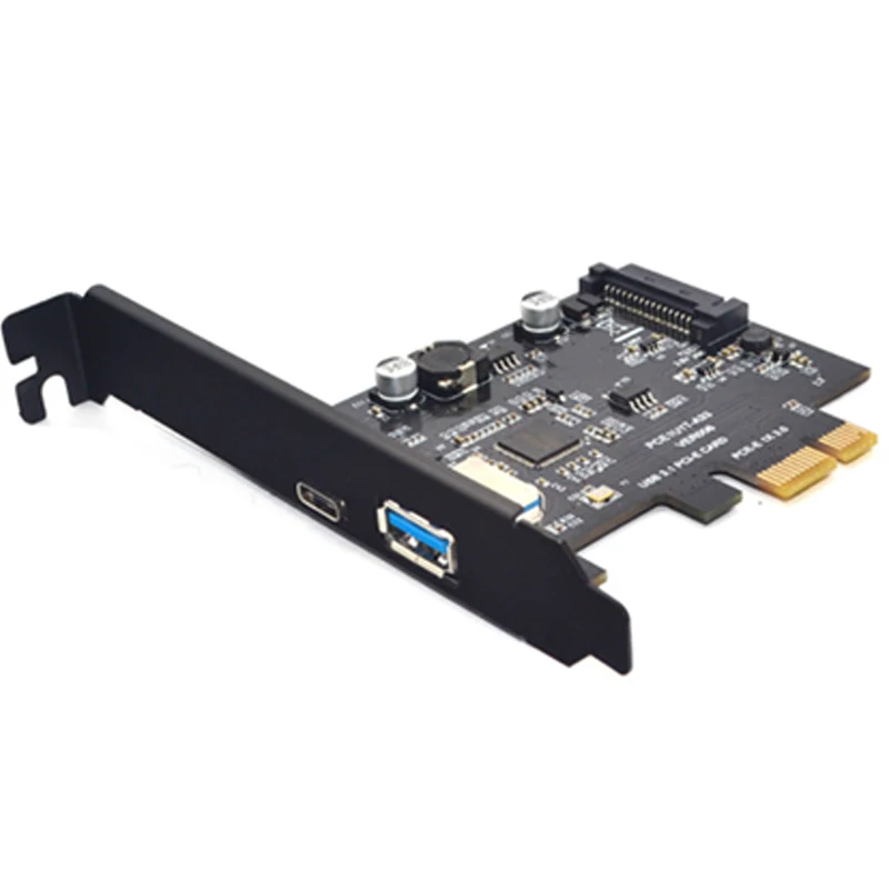 

USB 3.1 Type C PCIe Плата расширения PCI-E к USB3.1 GEN 2 10Gbps USB Type-C + USB3.0 Type a карта расширения