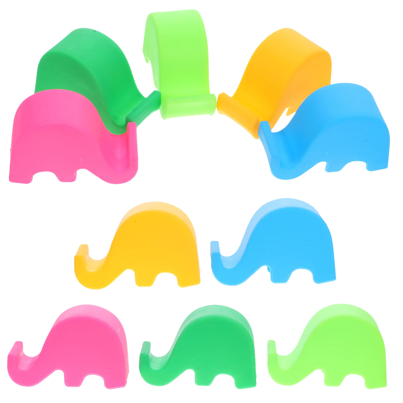 

50pcs Elephant Phone Holder Cell Phone Rack Phone Stand Cartoon Animal Phone Holder