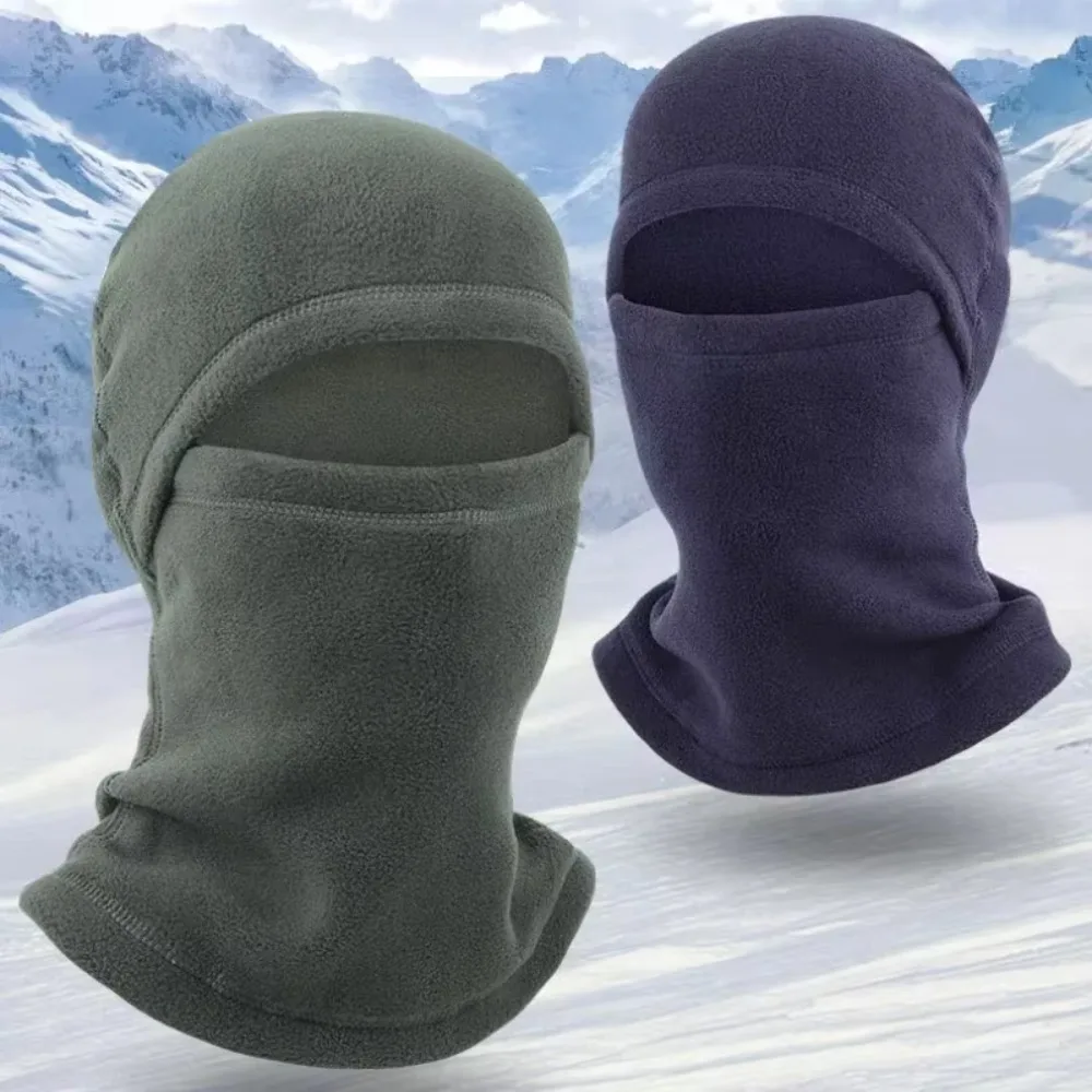 Outdoor Windproof Cap Neck Scarf Winter Warm Polar-fleece Balaclava Hat Unisex Full Face Mask for Cycling Skiing Motorcycling 2