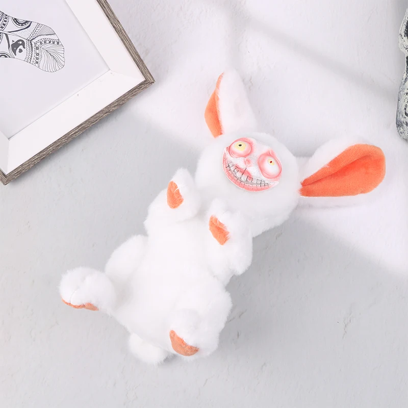 Creepy Bunny Plush Cute Horror Dreadful Easter Rabbit Plushie Toy Spooky Bunny  Doll Stuffed Animal Huggable Pillow For Halloween - AliExpress