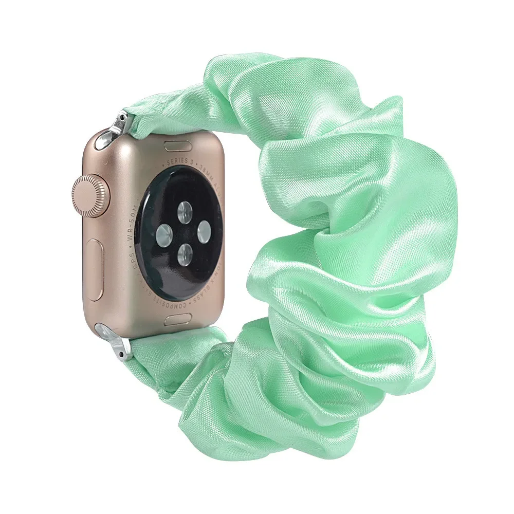 Enhanced Product Title: Stylish Adjustable Elastic Scrunchie Watch Band Strap