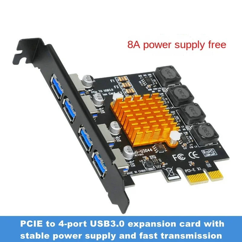 

4 Port USB 3.0 PCI Express Card USB 3 PCI-E Expansion Card Adapter PCIE USB 3.0 HUB Controller Cards USB3 PCI E Extender Card