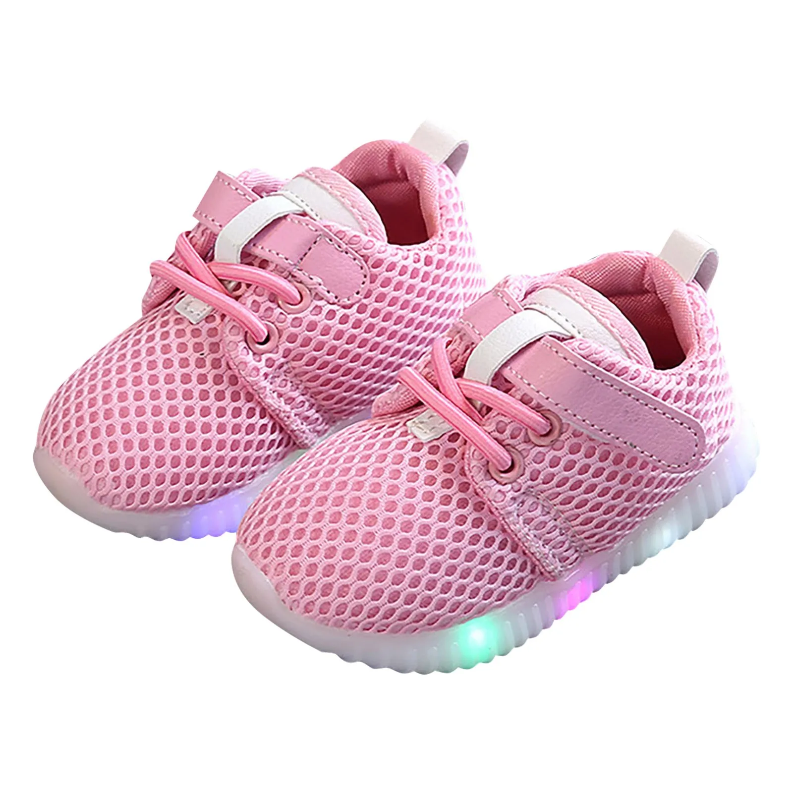 Kids Shoes Girls Boys Spring School Running Casual Anti-Slip breathable Sports Sneakers Basketball LED Light-Up Zapatillas