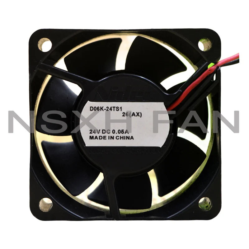 

D06K-24TS1 37 24V 0.05A 60x60x25mm 2-Wire Server Cooling Fan