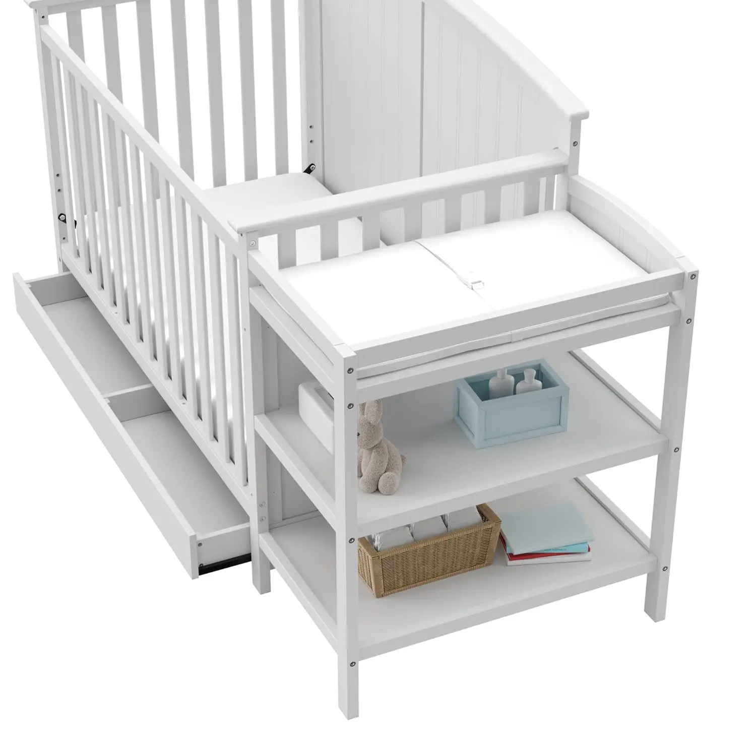 5-in-1 Convertible Crib & Changer 6