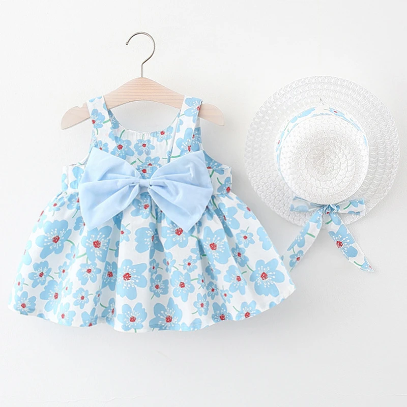2Piece Summer Clothes Baby Girl Beach Dresses Casual Fashion Print Cute