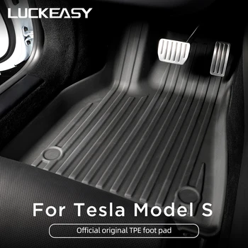 Tappetini per Auto Tesla Model S 2022-2026, Copertura Completa, Impermeabili, Antiscivolo, Tappetini per Bagagliaio, Accessori Auto