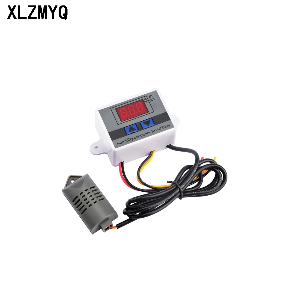 W3005 Digital Humidity Controller XH-W3005 12V 24V 220V Humidistat Hygrometer Humidity Control Switch Regulator Humidity Sensor