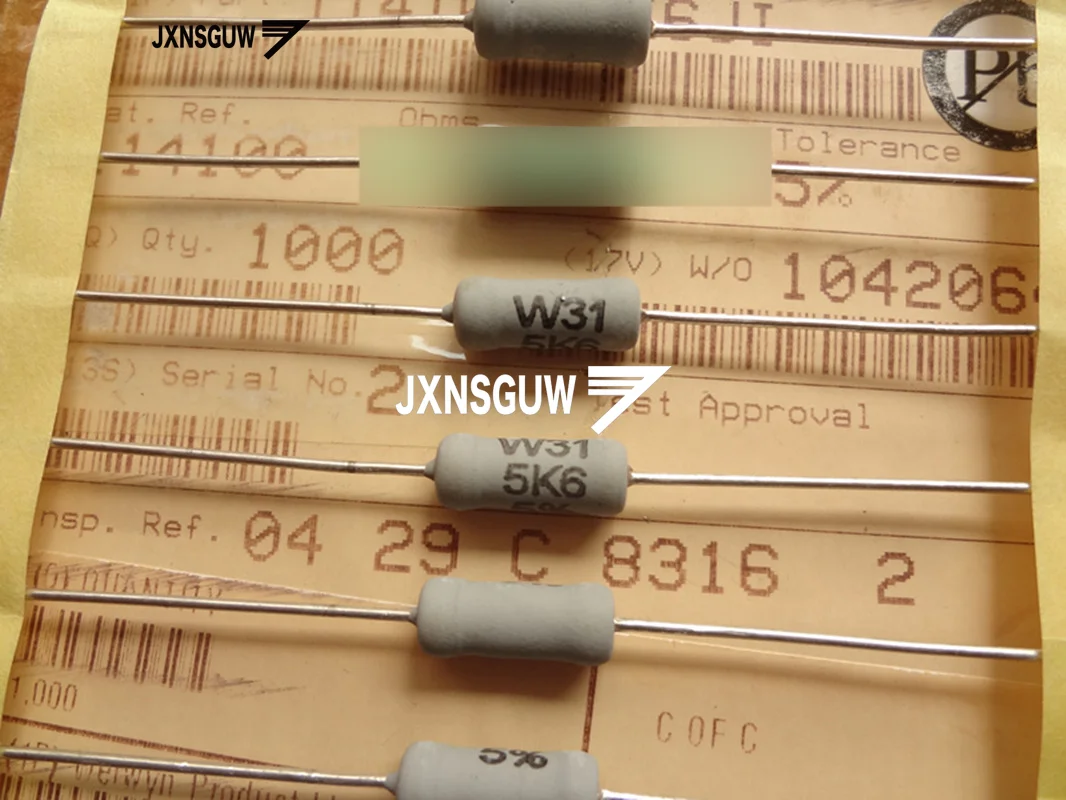 

10PCS NEW Original British Welwyn W31 5% 3W5.6K 5.5x12.7MM Grey Fever Resistance 3W 5.6K electronic resistors 5.6K 3W 5K6