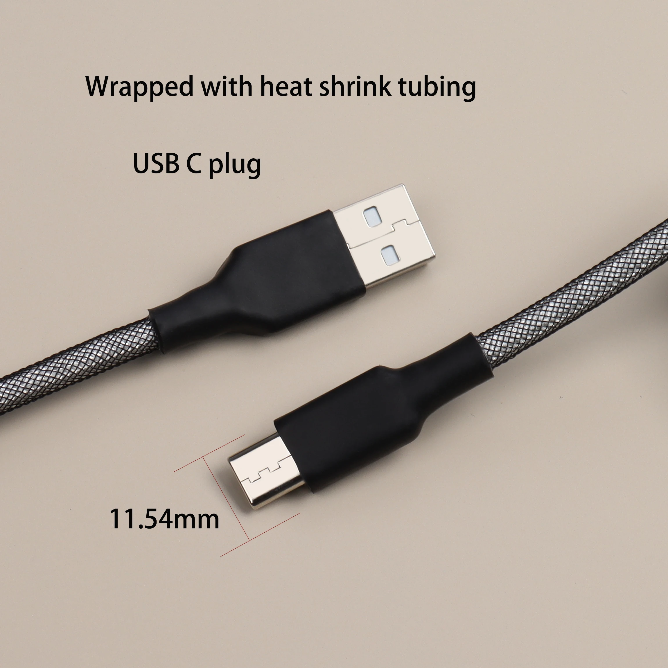 Mecanico Aviador e Teclado Usb c Cabo Enrolado Fio Conector Gx16 Transmissão de Dados Ultra Alta Velocidade Acessórios pc - Imagem 5