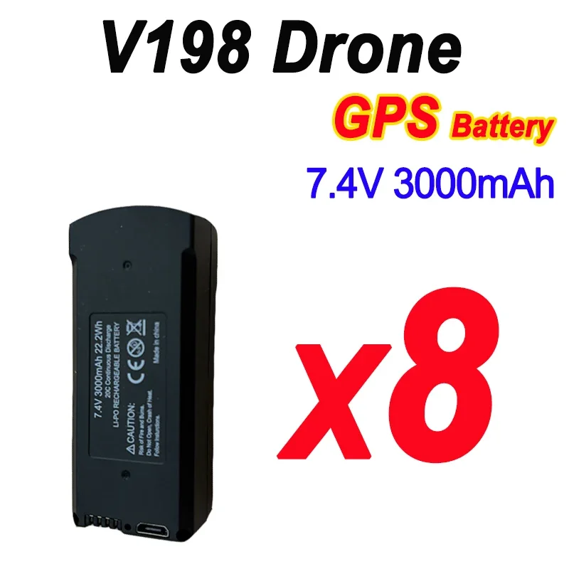 V198 7.4V BatteryX8