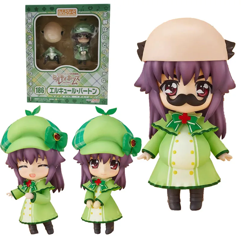 

In Stock Original GOOD SMILE GSC 186 NENDOROID Harry Burkhardt Project MILKY HOLMES Anime Figure Model Toys Gifts