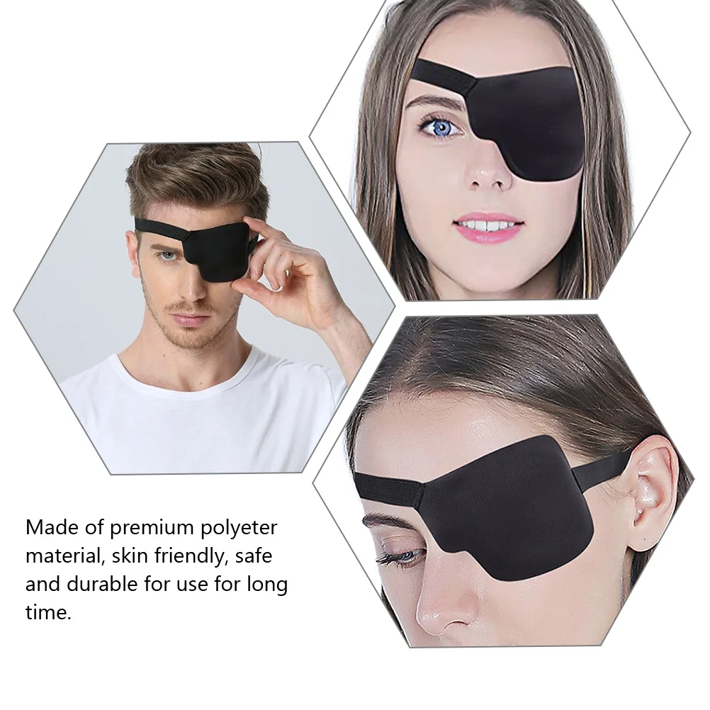 3 Pcs Amblyopia Lazy Eye Patch Single Mask Blindfold Cover Blindfolds for Adults 2