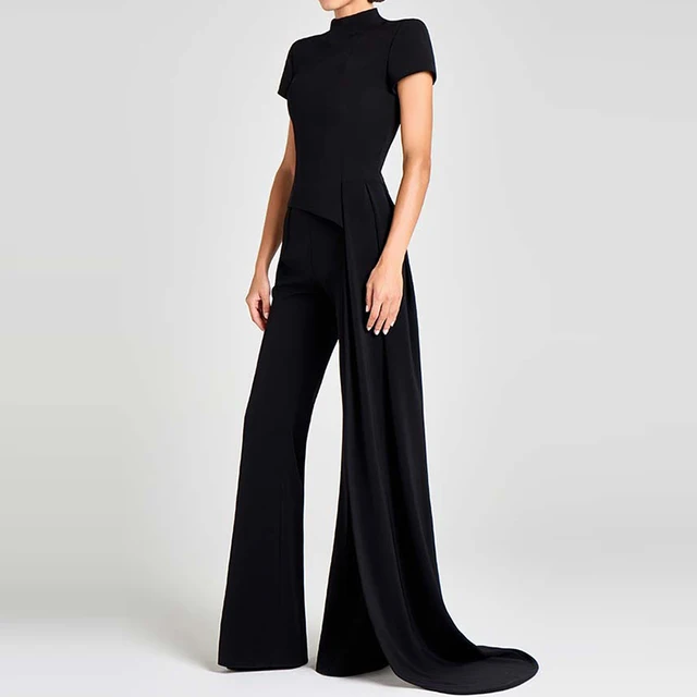 Carla Stand Collar Short Sleeve Long Pant Set 6