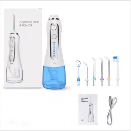 5 Mode Oral Irrigator USB Rechargeable Dental Floss Portable Dental Water Flosser Jet 300ml Irrigator Teeth Cleaner+6 Jet oral irrigator