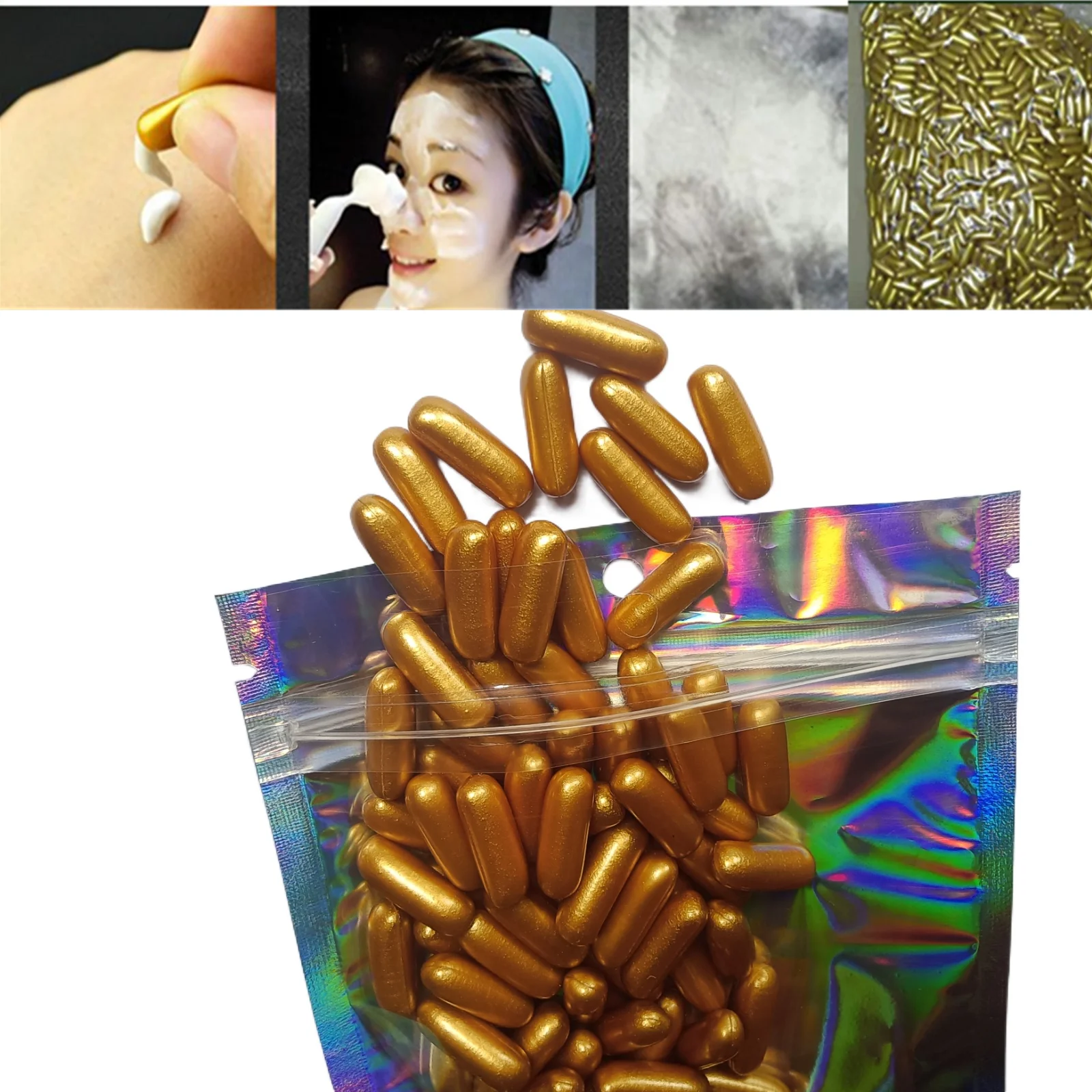 Whitening Cream 100PCS Facial Detoxification Capsule Ultrasound Machine Whitening Remove Pigment Lead Mercury Beauty Salon Dedicated Capsules