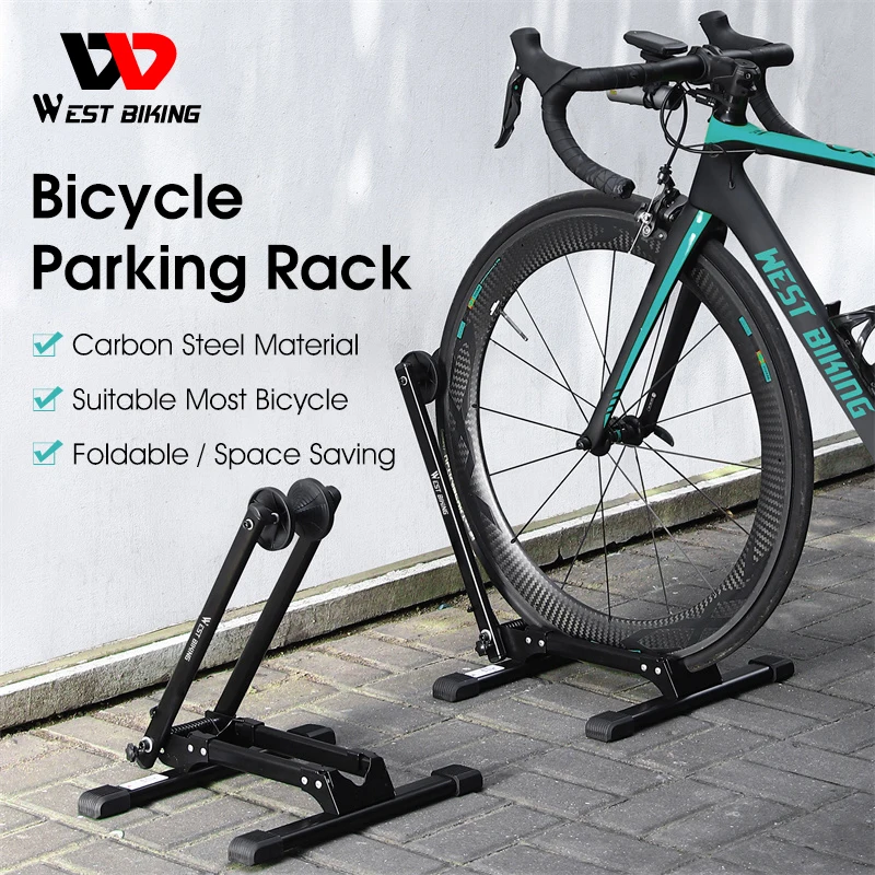 

WEST BIKING Foldable Bicycle Parking Racks Indoor MTB Road Bike Wheel Stand Storage Stable Stand Racks Bike Accessories