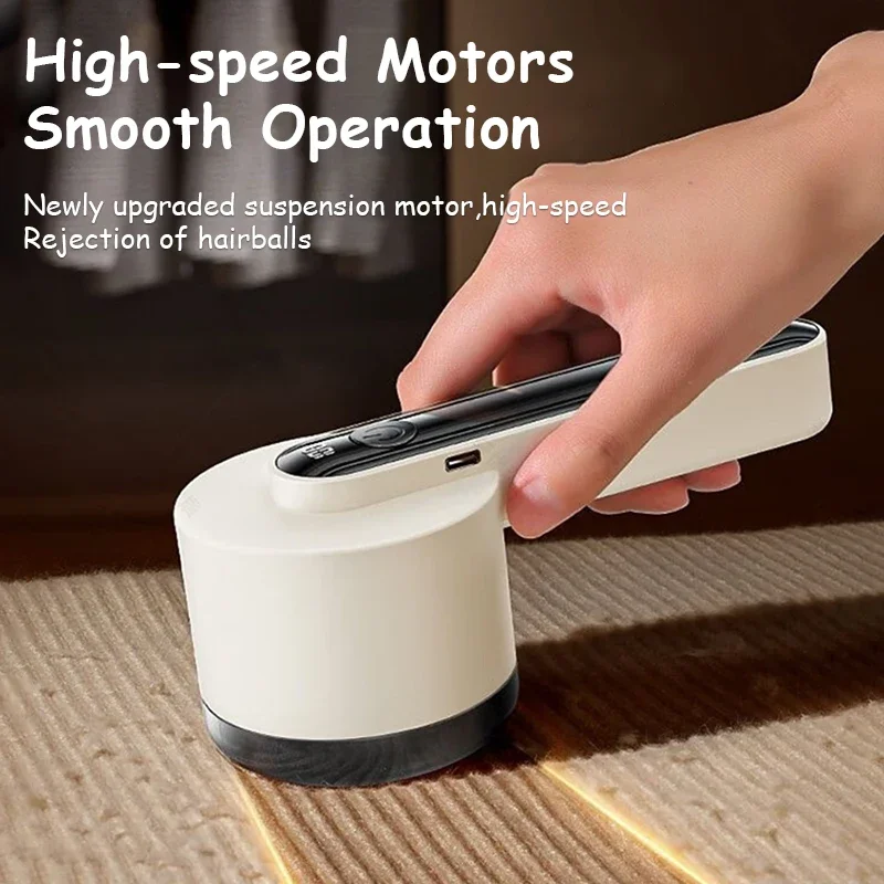 Lint Remover Electric Hairball Trimmer Smart LED Digital Display Fabric Shaver USB Charging Portable
