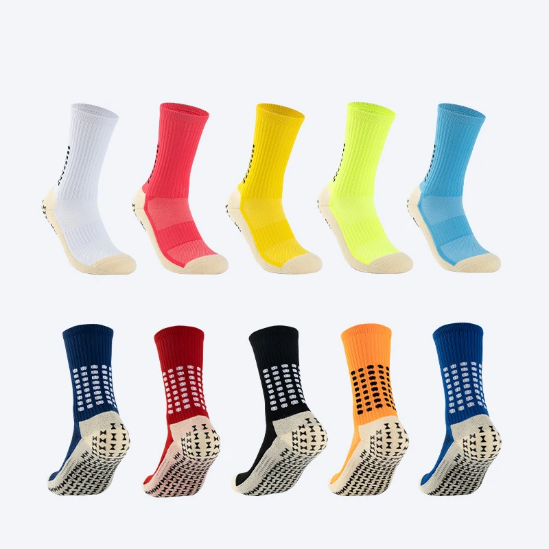 

Football Socks Glue Dispenser Men And Women Half Calf Socks Anti Slip Towel Sole For Running In Sports Socks Tubes