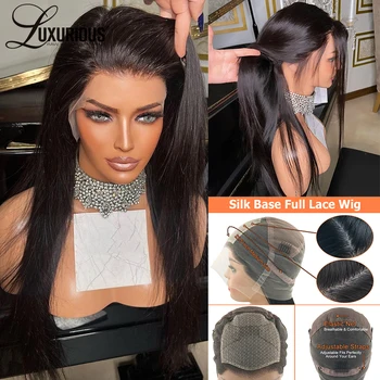 Soft Silk Base Full Lace Wig Humna Hair Lace Front Wigs For Women Straight Transaprent Brazilian Remy Lace Wig Silk Top Lace Wig
