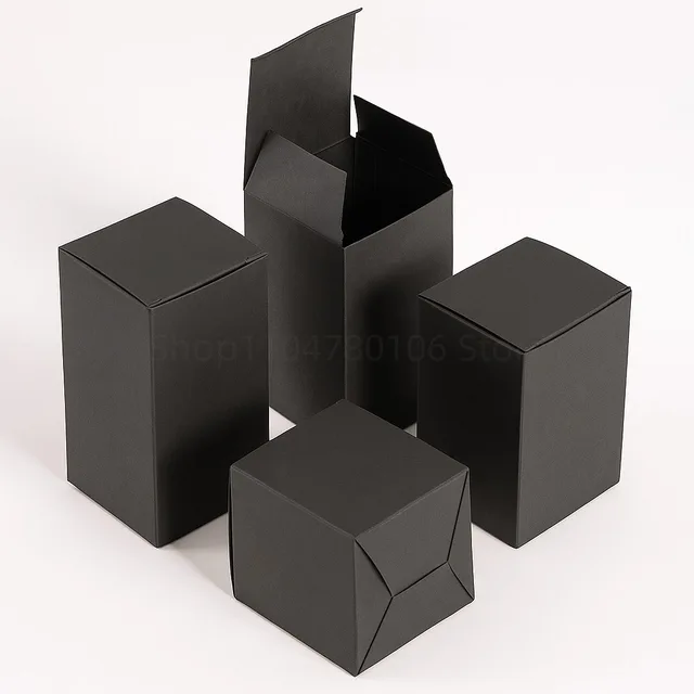 50pcs DIY คราฟท์กล่องบรรจุภัณฑ์กระดาษสีขาวกล่องกระดาษแข็งสําหรับบรรจุ DIY Candy Handmade สบู่ของขวัญกล่องความสูง 3 ซม.-13 ซม. 1