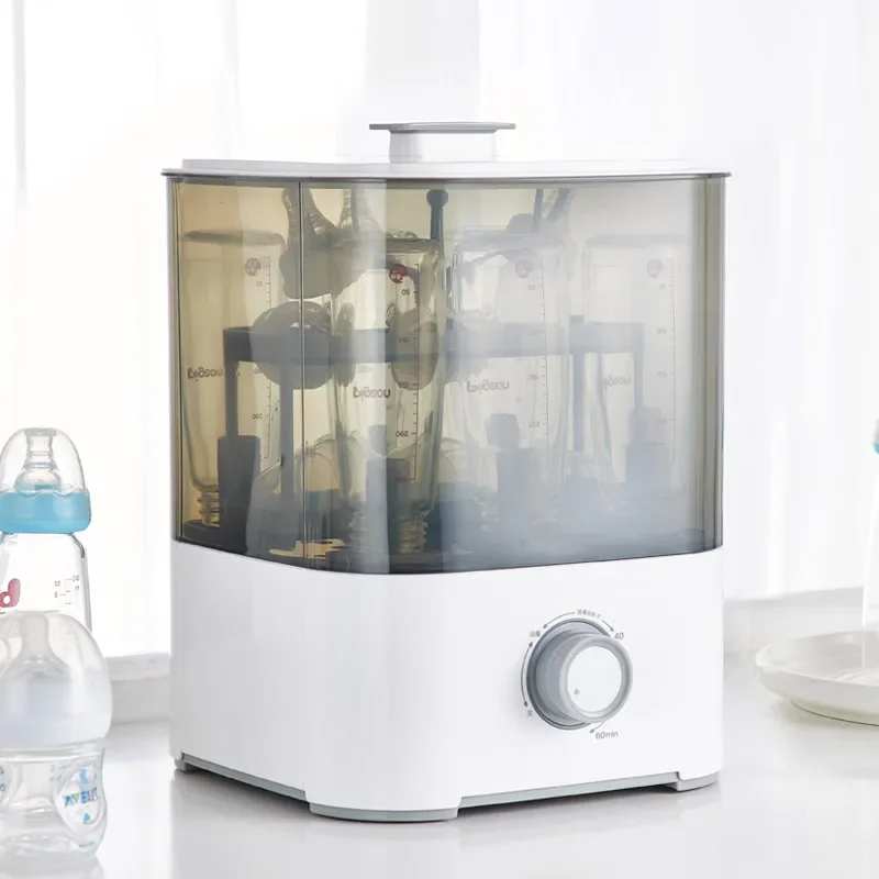 High Temperature Multifunctional BPA Free Knob Design Bottle Baby Feeding Dryer Disinfection Baby Steam Sterilizer Bottle