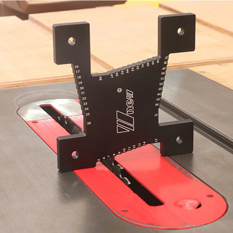 

2pcs 5-48.5mm Woodworking High Precision Height Gauge for Router Table Saw Electric Circular Saw Aluminium Alloy Measuring Tool