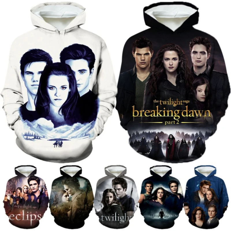 

Autumn and Winter New Popular Twilight 3D Printing Hoodie Fashion Personality Unisex Cool Vampire Print Casual Pullover Hoodie