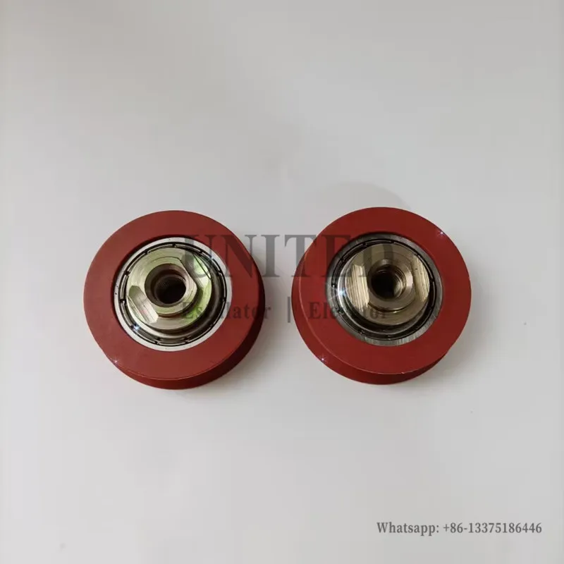 20PCS KM89629G02 44*12*6200 Elevator Red Door Hanger Roller OD44mm W12mm 6200Z M8 Elevator Spare Parts