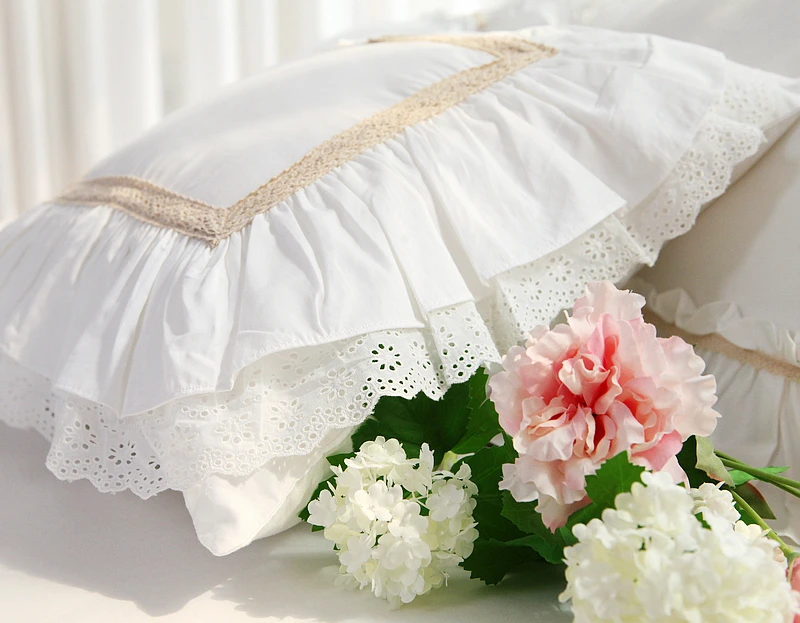 Throw Pillow Cover Cushion Covers Pillow Case Pillow Covers Cushion Cover Hot Luxury Cushion Cover Lace European Embroidery Ruffle Pillow Cover Handmade Bedding Pillowcase Sofa Cushion Christmas Pillow