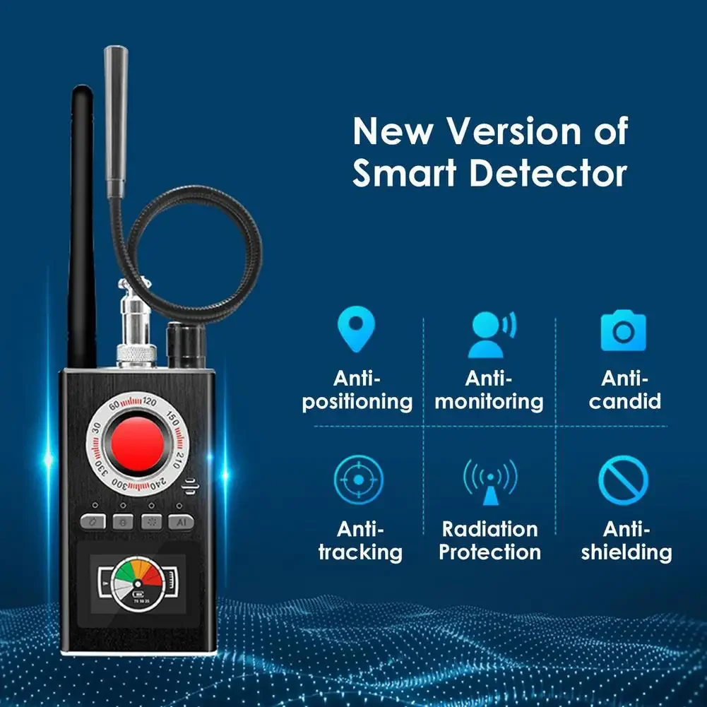 K88 Portable Profeessional Spy Hidden Camera Detector GPS Tracker Wireless Signal Finder Tech Gadgets for Security Protection