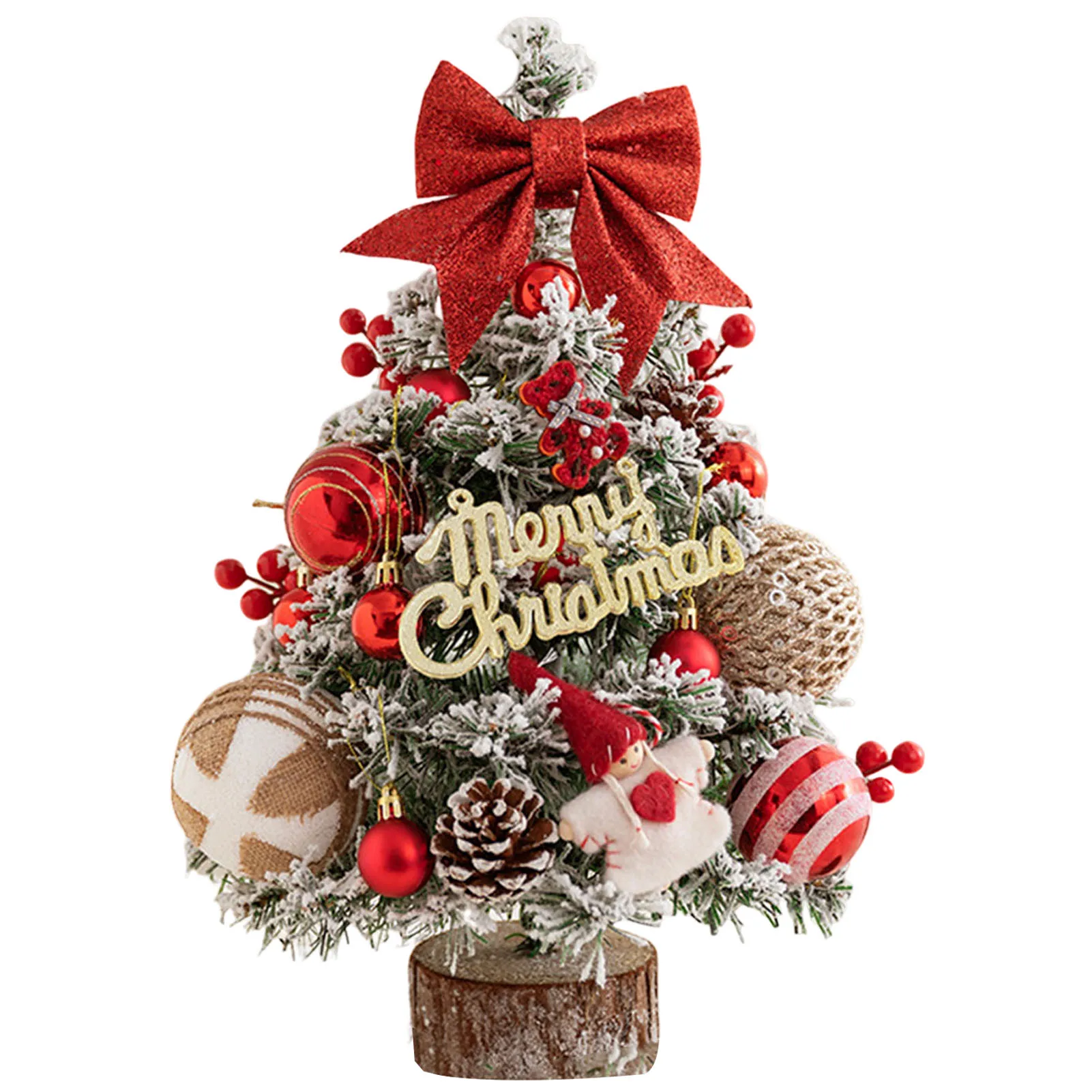 

Маленькая искусственная Рождественская елка ярких цветов, Рождественская елка, статуэтки для спальни, дома, офиса