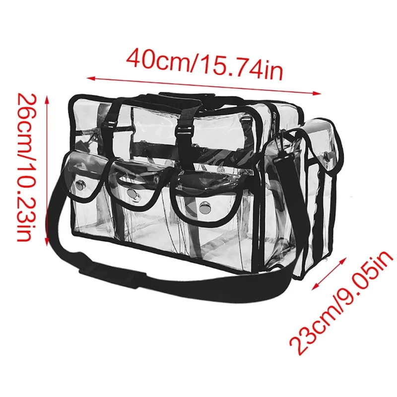 Female Makeup Bag Transparent Cosmetic PVC Toiletry Case Cosmetic Bag E74B