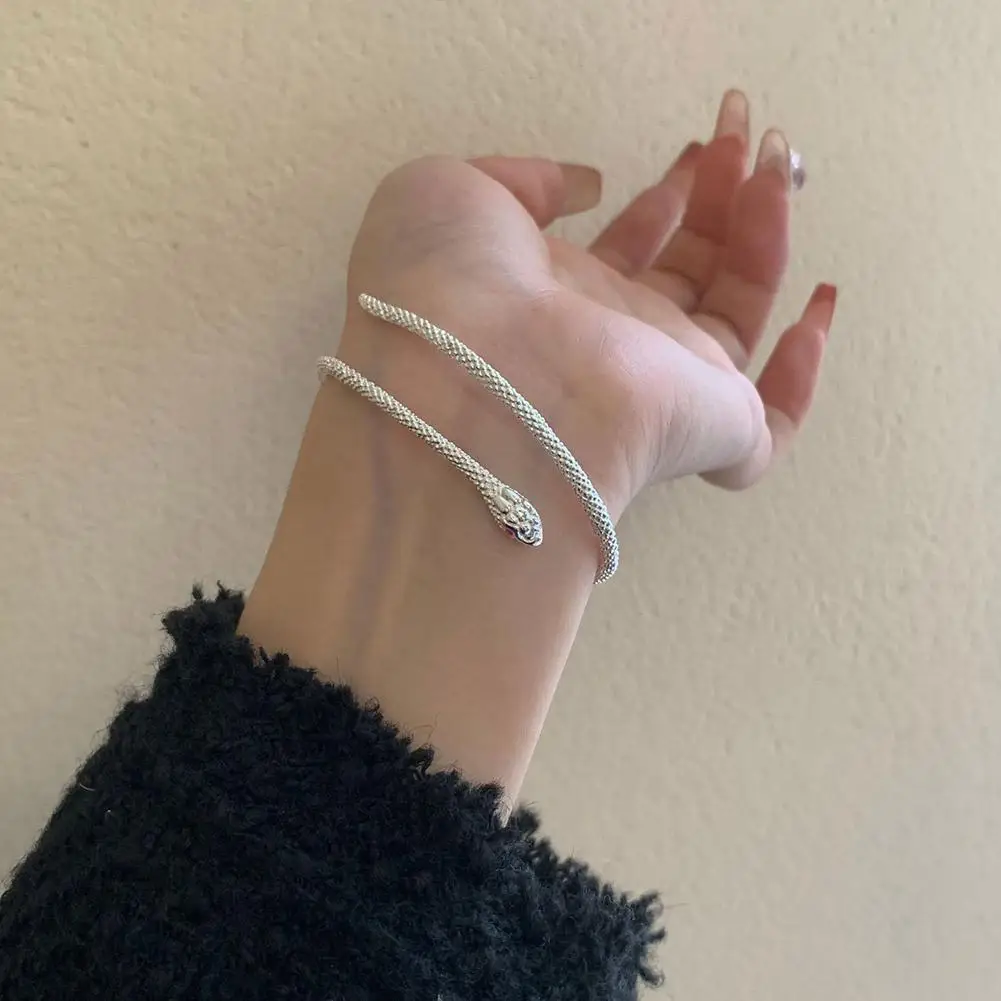 Small And Versatile Snake Bracelets  Minimalist Design Version  Red Eyed Snake  Adjustable Bracelet  High Quality Texture Bracel 5