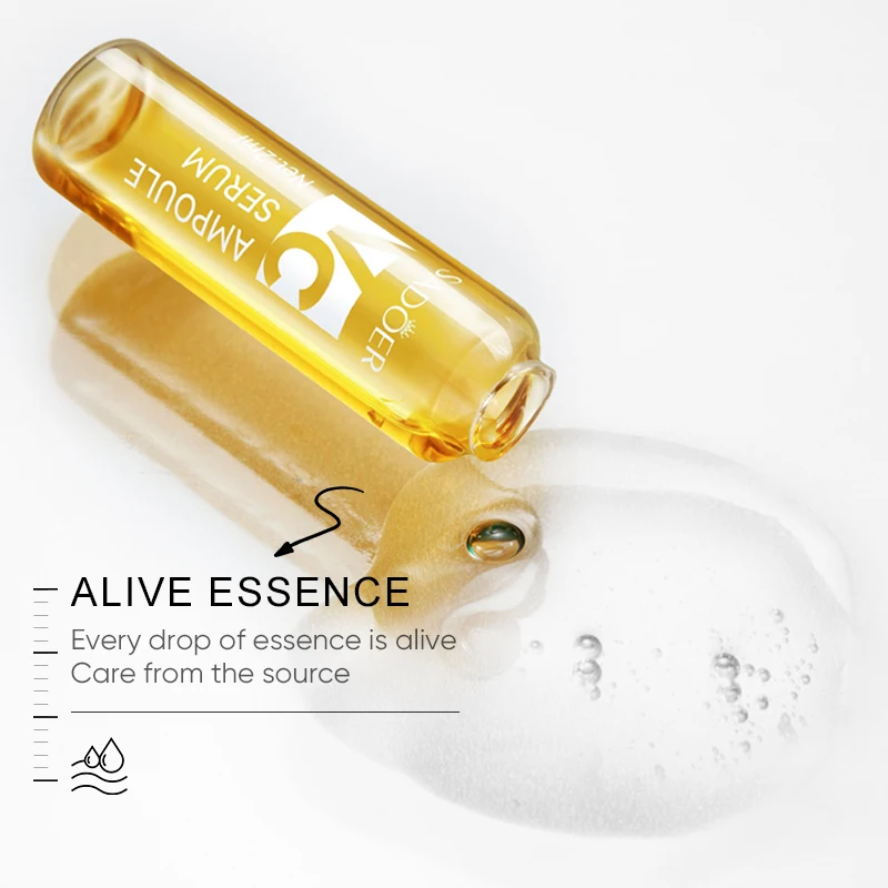 SADOER فيتامين C أمبولة جوهر الوجه ترطيب الذهب حمض...