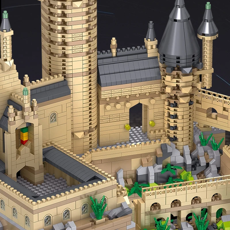 Magic Medieval Castle Building Blocks Sets Technical Bricks Harry Potter Toys Birthday Gifts for Kids Child 3.5mm Micro Blocks 5