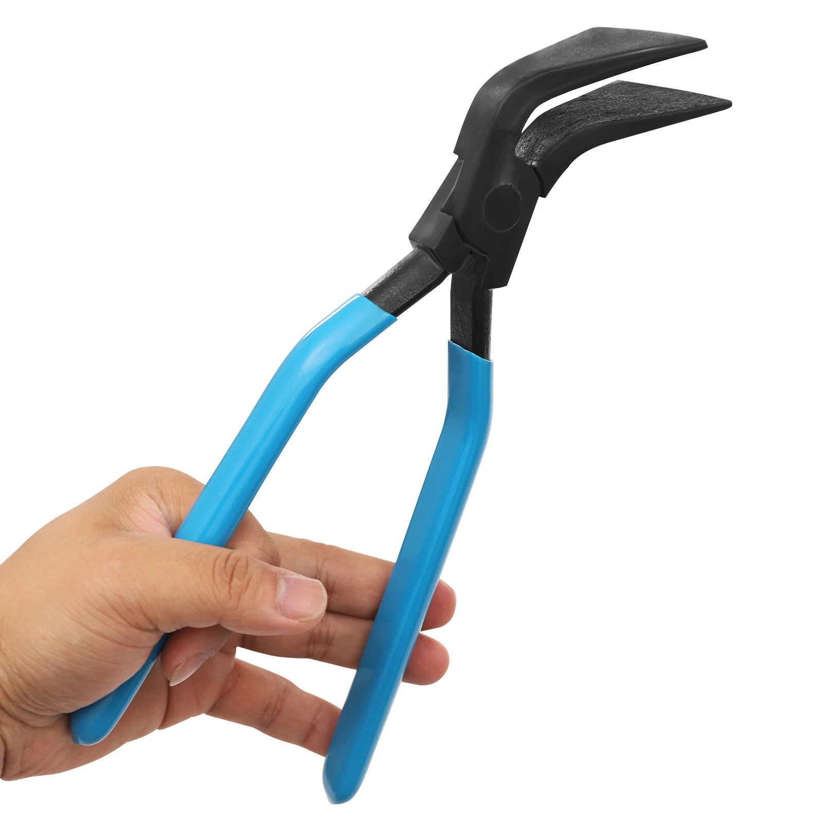 PVC-Kohlenstoffstahl, blau, 3-teilig, Blechbiegezange, Werkzeugset zum Biegen und Kanten, Metallbieger für Häuser, Autoreparaturen – Detail 6