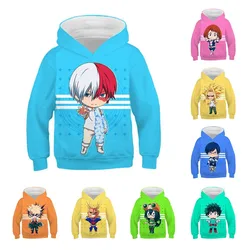 Novo meu herói academia animal kids' 3d impressão digital hoodie