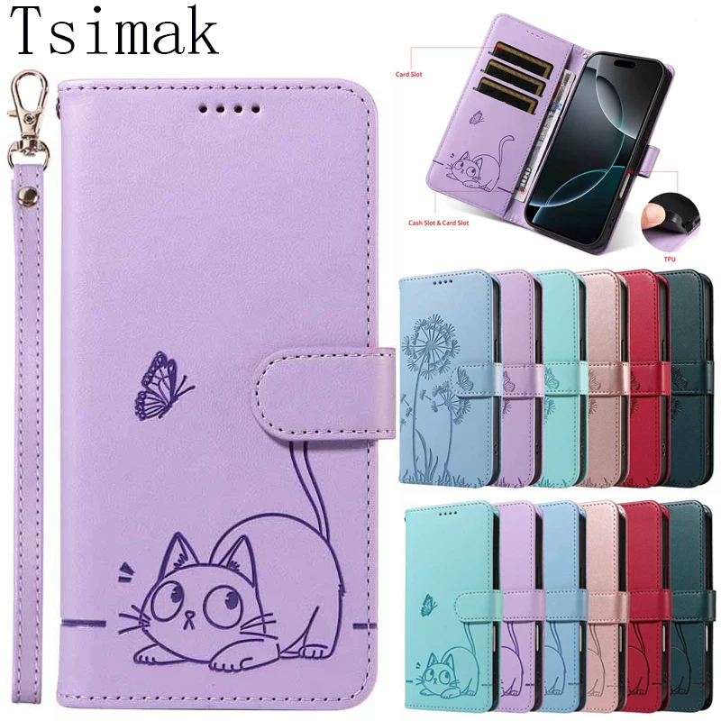 Leather Wallet Flip Case - Universal Fit for Samsung Galaxy Series