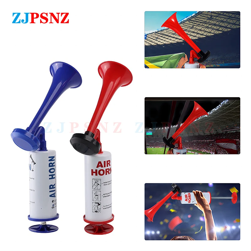 

Super Horn Hand Pump Air Horn Soccer Ball Sports Fans Party Horn Plastic Trumpet Personal Safety Horn Alarm 2Color