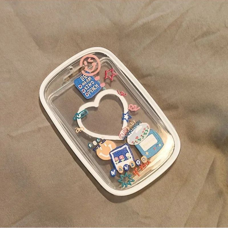 Kpop Photocard Holder Photo Display Holder With Love Keychain Idol Picture Protector Sleeves Credit ID Cards Protective Case 6