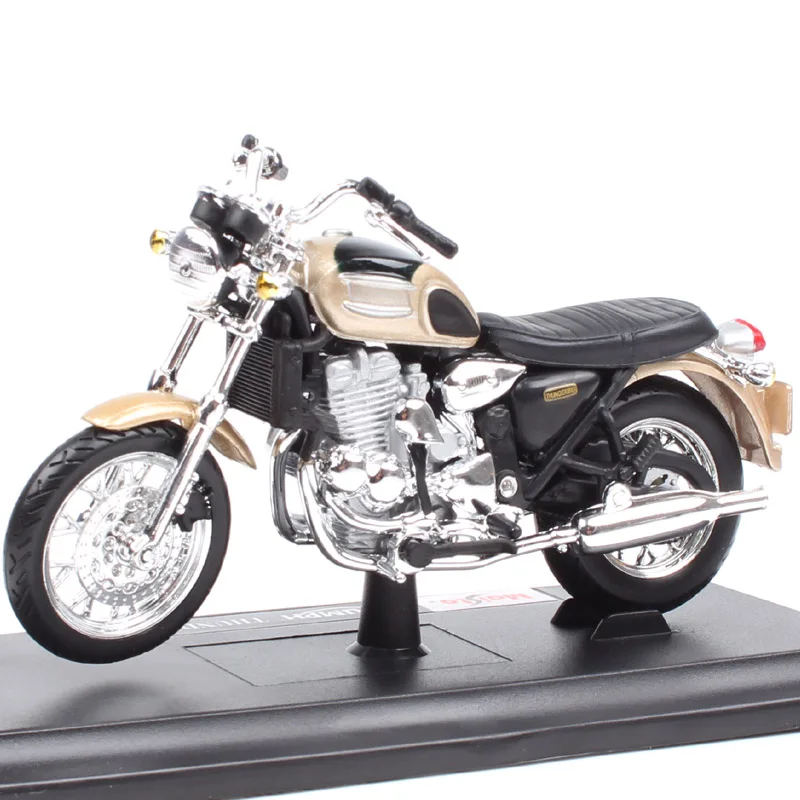 Maisto 1:18 Scale Triumph Thunderbird Motorcycle Model Diecasts & Toy Vehicles Bike Gold Replicas Collectibles 1 18 scale maisto r ninet scrambler motorrad retro roadster motorcycle rider diecasts