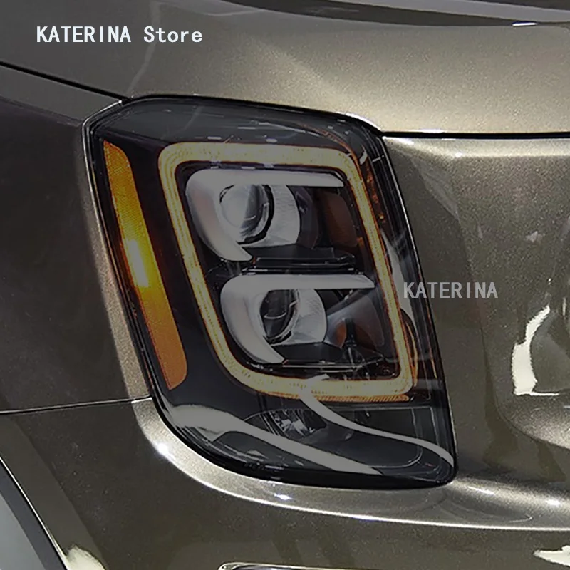 

Автомобильные аксессуары для KIA Telluride 2019-2021, защитная пленка для фар, Декоративная Прозрачная черная наклейка из ТПУ