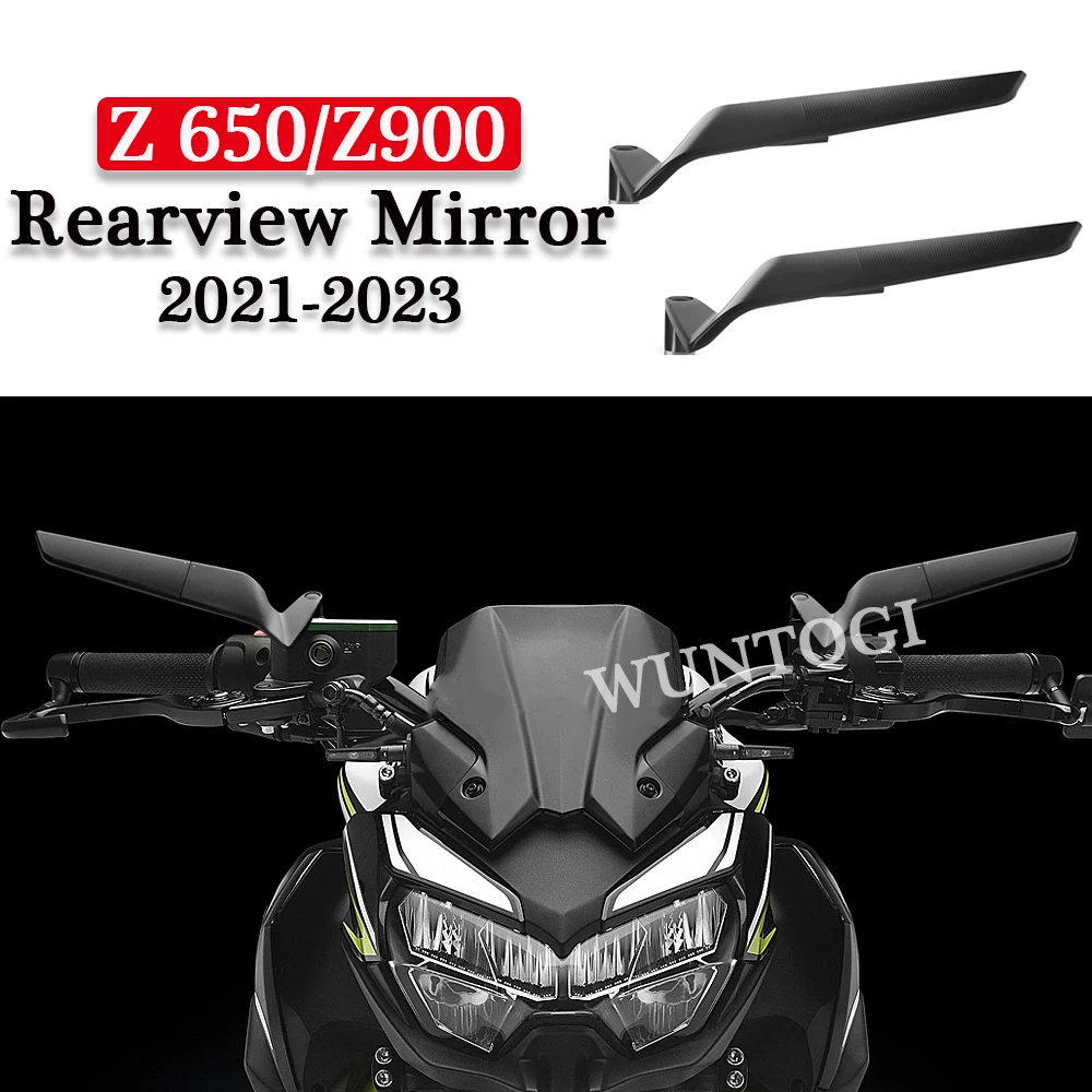 

Зеркала Z900, мотоциклетные незаметные зеркала для Kawasaki Z900 Z650 2021 2022 2023, наборы зеркал Winglets, регулируемые зеркала