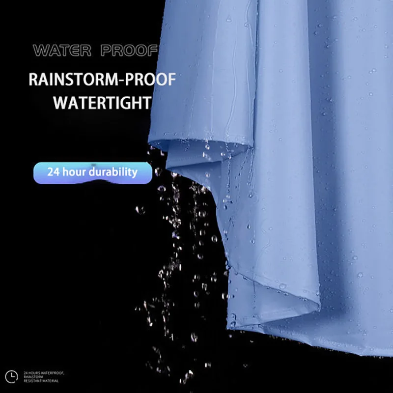 Long Style Full Body Rain Protection for Hiking, Camping, Fishing, Electric Battery Car, and Motorcycle Bike Rain Poncho