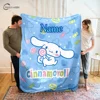 Custom Name Personalized Blanket Sanrio Cinnamoroll Fluffy Soft Flannel Sofa Adult Blanket Office Lunch Break Blanket Kid Gift 4